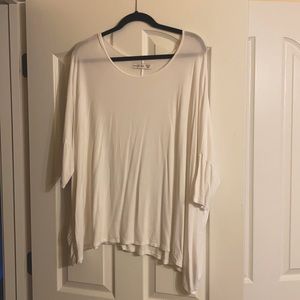 Oversized white shirt